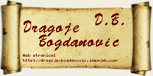 Dragoje Bogdanović vizit kartica